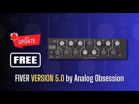 NEW UPDATE of This GREAT FREE Plugin! FIVER VERSION 5.0 by Analog Obsession - Sound Demo