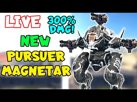 🔴Live NEW PURSUER MAGNETAR 300% DMG Gameplay | War Robots 6.8 Mk2 Live Gameplay WR