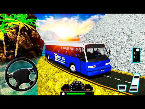 🚎 US Police Bus Mountain Driving Simulator (Offroad Transport Duty) | Android GamePlay
