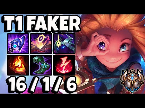 T1 Faker Zoe vs Heimerdinger [ MID ] Lol Korea Challenger Patch 11.18 ✅