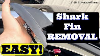 How To Remove Shark Fin Antenna! 2014-2018 Silverado/Sierra OnStar Fin!