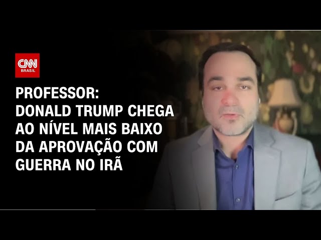 Donald Trump chega ao nível mais baixo da aprovação com guerra no Irã, diz professor | WW
