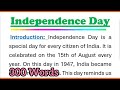 Independence Day Essay Writing In English 300 Words With Introduction Conclusion Headings Speech
