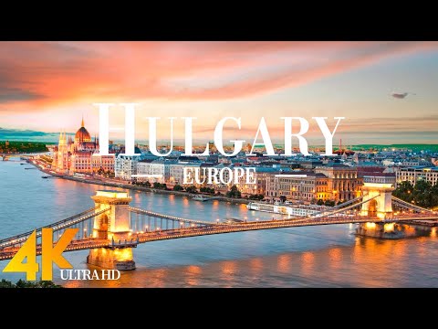 FLYING OVER HUNGARY (4K UHD) • Amazing Aerial View, Scenic Relaxation Film with Calming Music - 4k