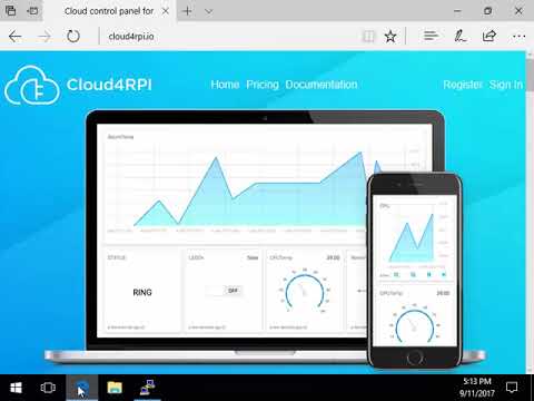 Cloud4RPi (IoT control panel) Getting Started Video