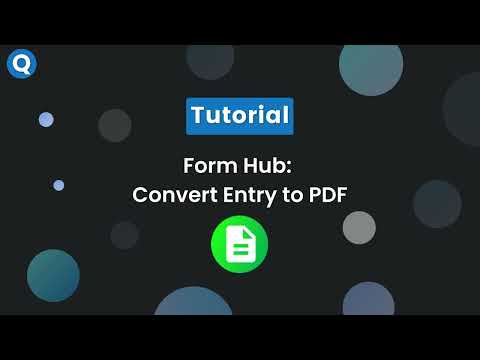 Form Hub - make a PDF