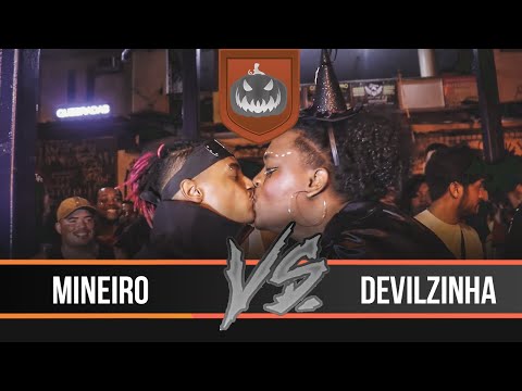 (TEVE ATÉ BEIJO NA BOCA 😱😱) MINEIRO X DEVILZINHA - SEGUNDA FASE - BATALHA COLISEU - EDIÇÃO HALLOWEEN
