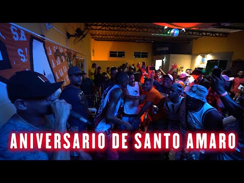 ANIVERSARIO SANTO AMARO MC LEOZINHO E  MC TAZ CANTANDO 1°  VEZ JUNTOS - MC DEREK - MR SONY E CALANGO