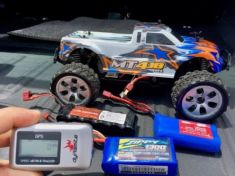 How Fast is it? Dromida speed runs with speed meter.  stock Vs 2S vs 3S