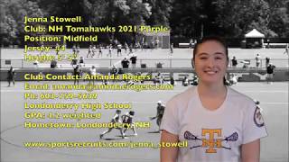 Jenna Stowell 2021 Highlight Video Fall 2017
