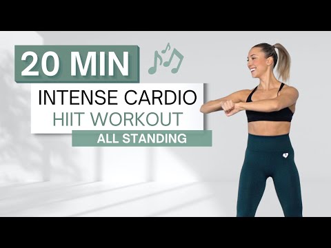 20 min CARDIO HIIT WORKOUT To The Beat ♫ | All Standing | Super High Intensity