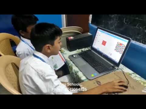 ANU SCHOOL V Class Students Creating Snakes and Ladders Game in Scratch Software