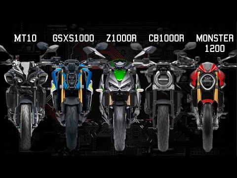 2023 Yamaha MT10 🆚️ Suzuki GSX S1000 🆚️ Kawasaki Z1000R 🆚️ Honda CB1000R 🆚️ Ducati Monster 1200 🔥🔥