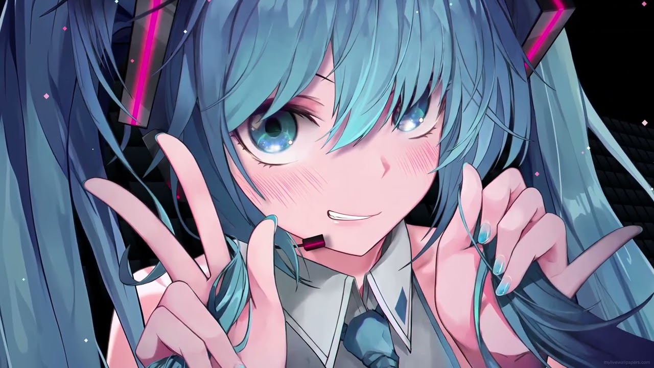 Hatsune Miku Live Wallpaper — 1.5 Hours Aesthetic Anime Loop [4K]