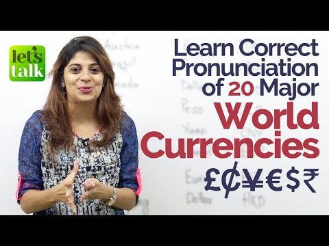 世界の主要20通貨の正しい発音を学ぶ (Learn Correct Pronunciation of 20 Major World Currencies)