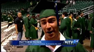 Graduates celebrate at UH Manoa's 103rd Annual Commencement