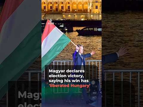 Peter Magyar says his election win has 'liberated Hungary' from Orban | AJ #shorts