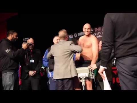 Tyson Fury vs Christian Hammer Official Weigh-In and Face Off Louise ShCotton