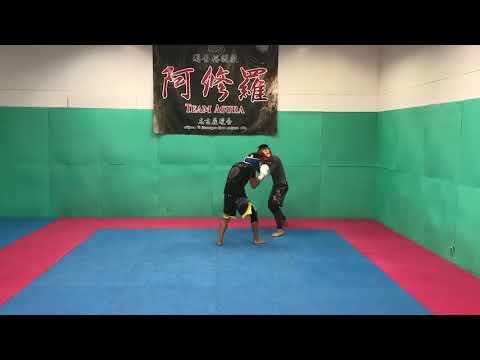 ボクシングスパーリング MMA選手 3ラウンド