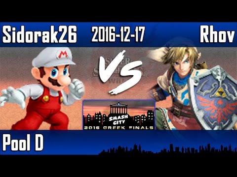 SC2016GF -Pool D-RR- Sidorak26 (Mario) vs Rhov (Link) - Smash 4