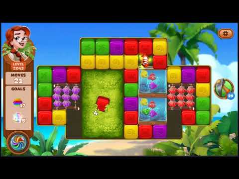 Lost Island Blast Adventure Level 2043 - NO BOOSTERS 🏝️ | SKILLGAMING ✔️