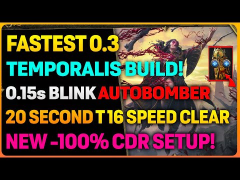 NEW FASTEST 0.3 Tempoarlis 'INFINITE' Blink AUTOBOMBER In POE 2 | 0.15s BLINK CD!