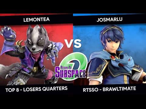 RTSSO - LemonTea (Wolf) Vs Josmarlu (Marth) - Brawltimate - Top 8 - Losers Quarters