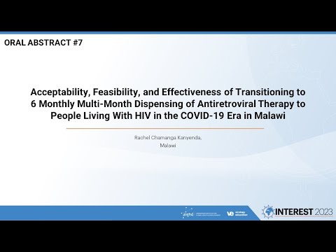 #7  - Acceptability, Feasibility, and Effectiveness of Transitioning(...) - Rachel Chamanga Kanyenda