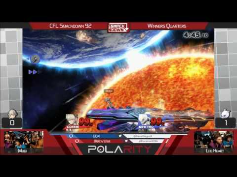 CFL Smackdown 92 WiiU - Mugi (Corrin) vs FBC LeoHeart (Mewtwo) - Winners Quarters