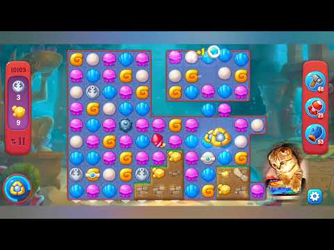 Fishdom 2022, no Boosters,  10103  level  -  прохождение без бустеров,  10103  уровень.