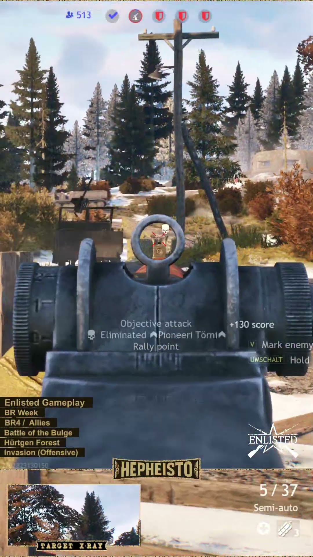 Anti Tank Gunner eliminates multiple soldiers with one shot of RPzB. 43 Ofenrohr