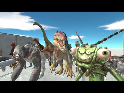 DINOSAUR RACE 17(all units race) - Animal Revolt Battle Simulator