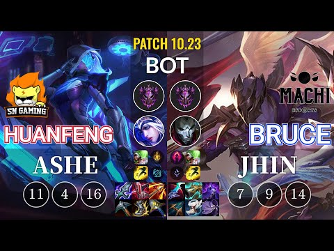 SN huanfeng Ashe vs MCX Bruce Jhin Bot - KR Patch 10.23