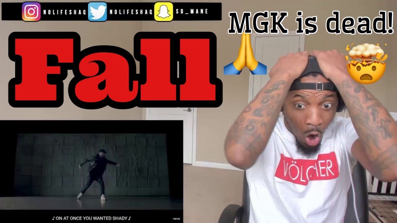 Now its time to RIP MGK! | Eminem - Fall (Official Music Video) REACTION