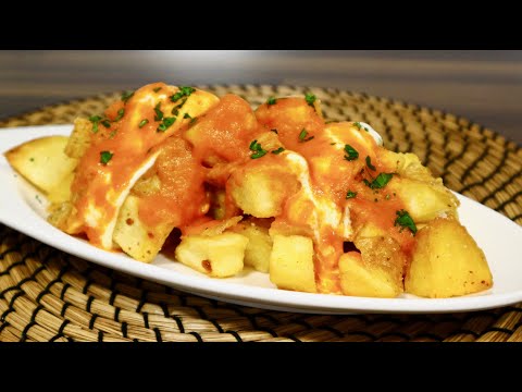 La mejor tapa de bar, PATATAS BRAVAS receta paso a paso!