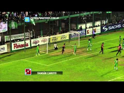 Gol de Canuto. Sportivo Belgrano 0 - Patronato 1. Fecha 7. Primera B Nacional 2014. FPT