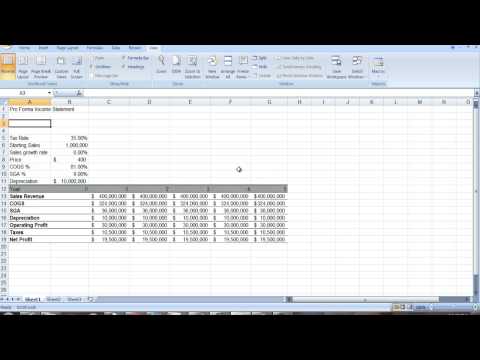 Proforma Income Statement