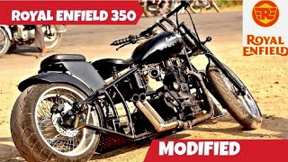 Royal Enfield 350 1974 model converted into Harley Davidson