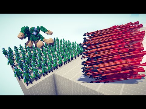 100x CACTUS + GIANT vs TRIO GODS - Totally Accurate Battle Simulator TABS