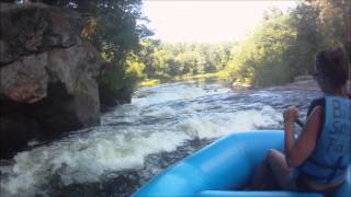 preview picture of video 'WHITEWATER RAFTING- Big Smokey Falls, Keshena, WI'