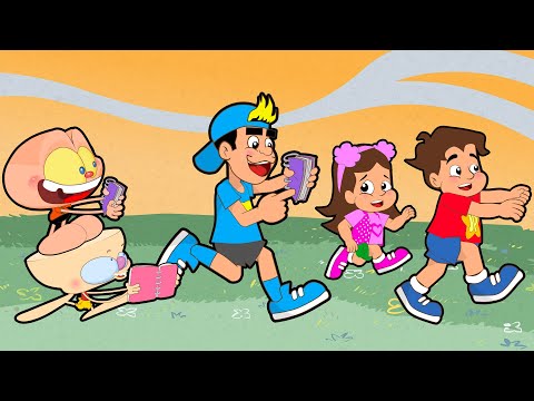 Capa de Mongo e Drongo confundem Maria Clara e JP e Luccas Neto com Outros personagens em desenho animado