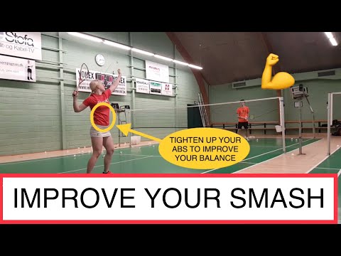 BADMINTON EXERCISE #54 - IMPROVE YOUR SMASH WITH 2 RACKETS