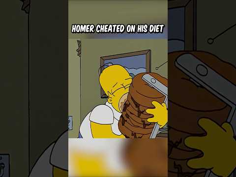 Homer cheated on his diet