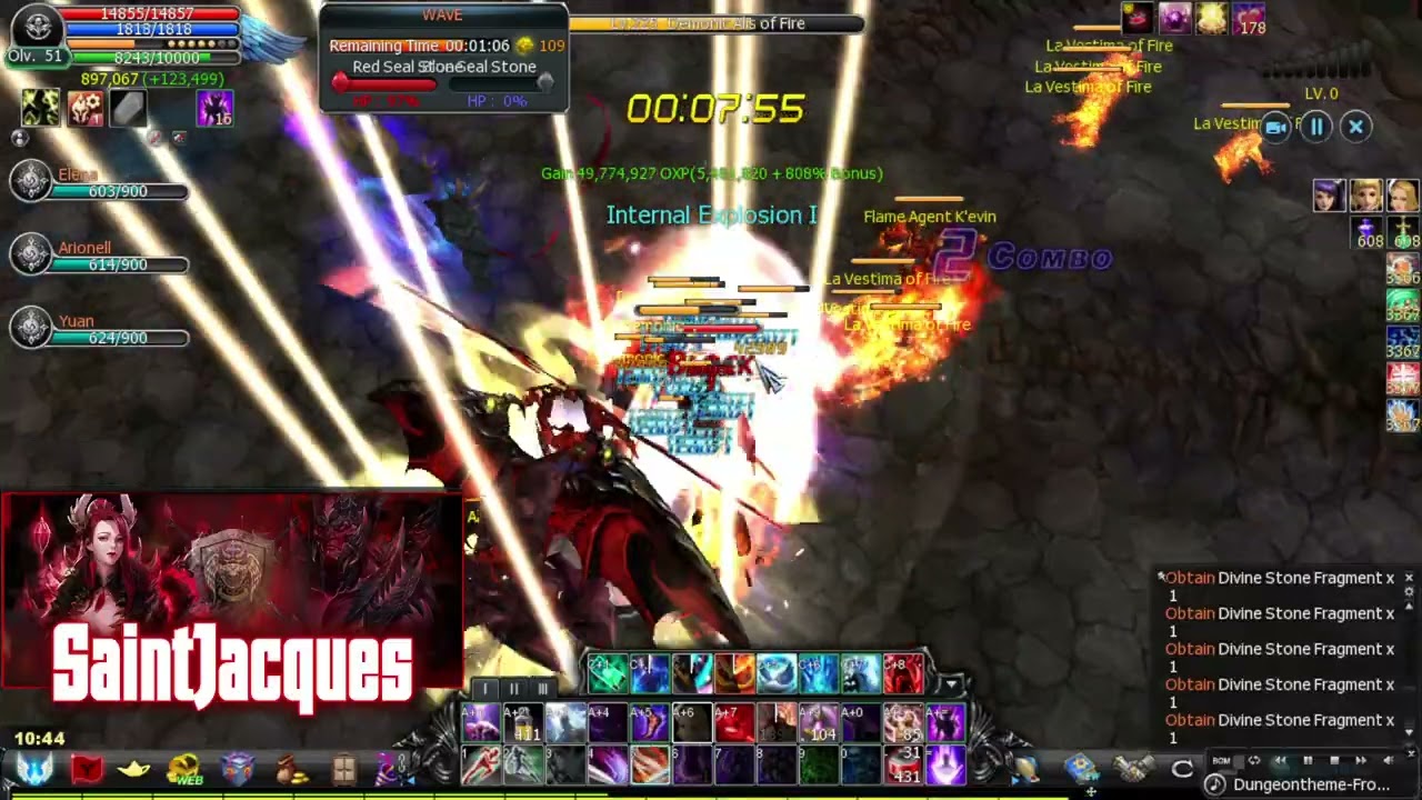 Cabal online Sea ( Ultimate combo ) - SaintJacques Dm  clear GI