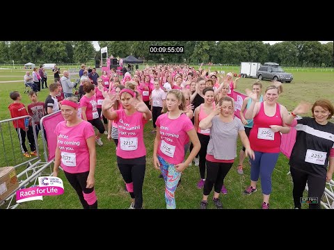RACE FOR LIFE Cancer Research PRETTY MUDDY Fun Run supported by Heart FM Radio + TESCO PLC - 5K HD