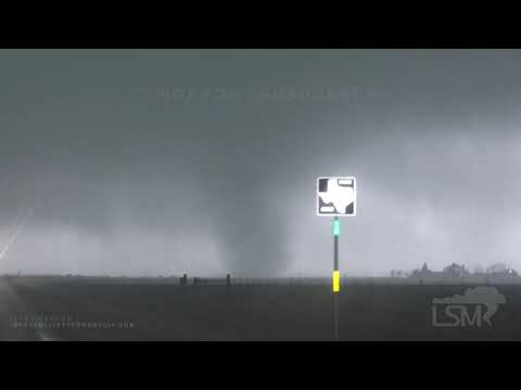 03-13-2021 Happy, TX - Tornado Touch Down, Apparent Wedge Tornado, RV Turned Over