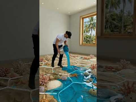 He Turned His House Into a Mini Ocean 😱🌊 #shorts #viral