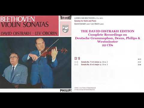 CD 19 David Oistrakh plays Beethoven Violin Sonata No  7;Violin Sonata No  8