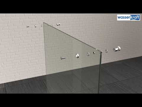 Монтаж душевых дверей WasserKraft Dill 61S и Rhin 44S Монтаж душевых дверей WasserKraft Dill 61S и Rhin 44S