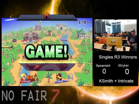 Spearmint (Toon Link) vs Stryker (Bowser) - No Fair 7 - Singles Winners Round 3